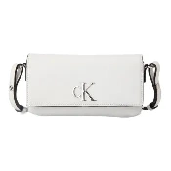 CALVIN KLEIN Artificial Leather Shoulder Bag, Crossbody Bag Women's White