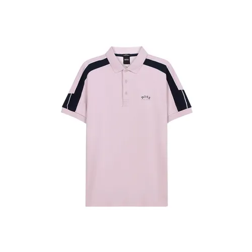 HUGO BOSS Polo Shirts Men Light Pink