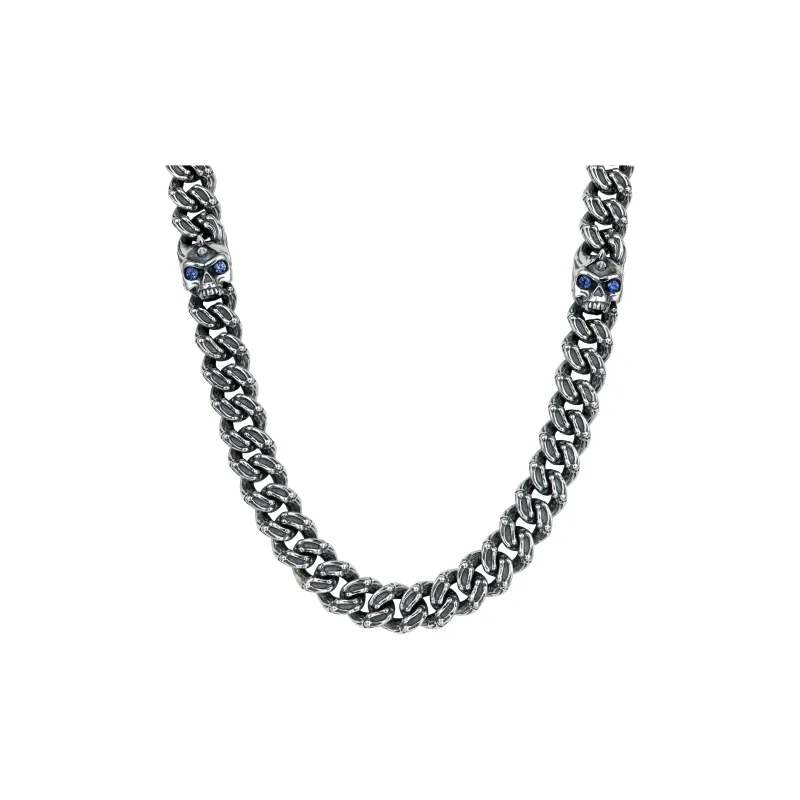 APORRO Necklaces Men Silver-0