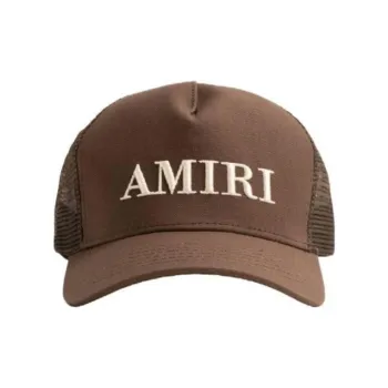 AMIRI Logo Cotton Canvas Trucker Hat