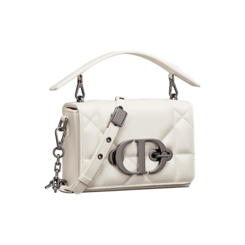 DIOR 30 Montaigne Collection Sheepskin Box Bag Monsoon Bag Shoulder Bag Crossbody Bag Handbag Regular Women's White-1