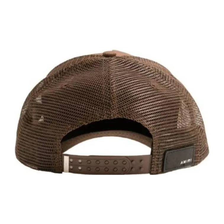 AMIRI Logo Cotton Canvas Trucker Hat-1