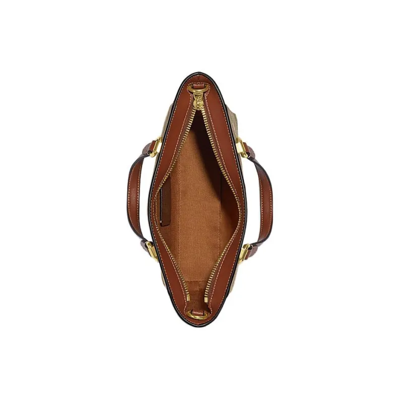 COACH Alice Artificial Leather Shoulder Bag Crossbody Bag Handbag Small Size Women's Brown-2