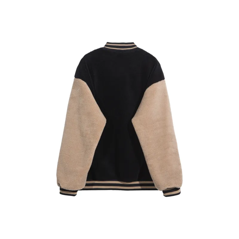ALL NIGHT DAYS Loose Fit Thickened And Fleece-Lined Jacket Unisex-1