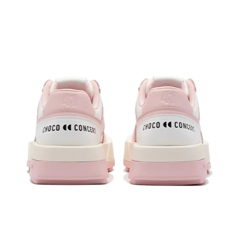 CHOCO CONCERT Low Top Skateboard Shoes Unisex Pink-4