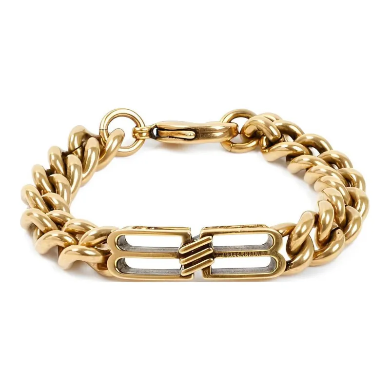 Balenciaga Bracelets Men Gold-0