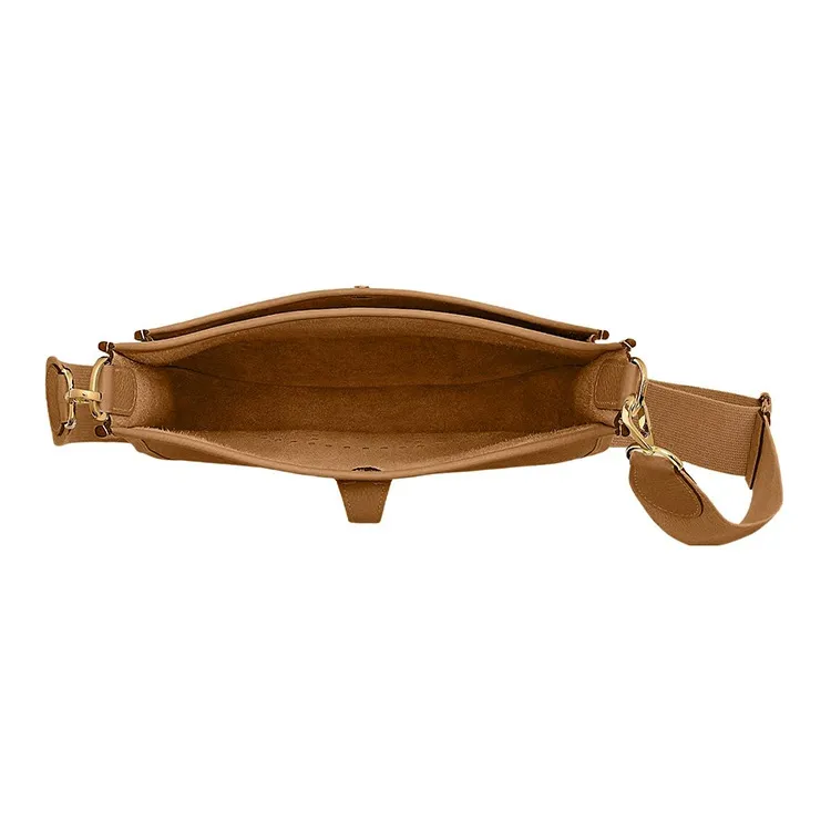 HERMES Evelyne Taurillon Clemence Leather Shoulder Bag Crossbody Bag Women's 3G Alezan Chestnut-3