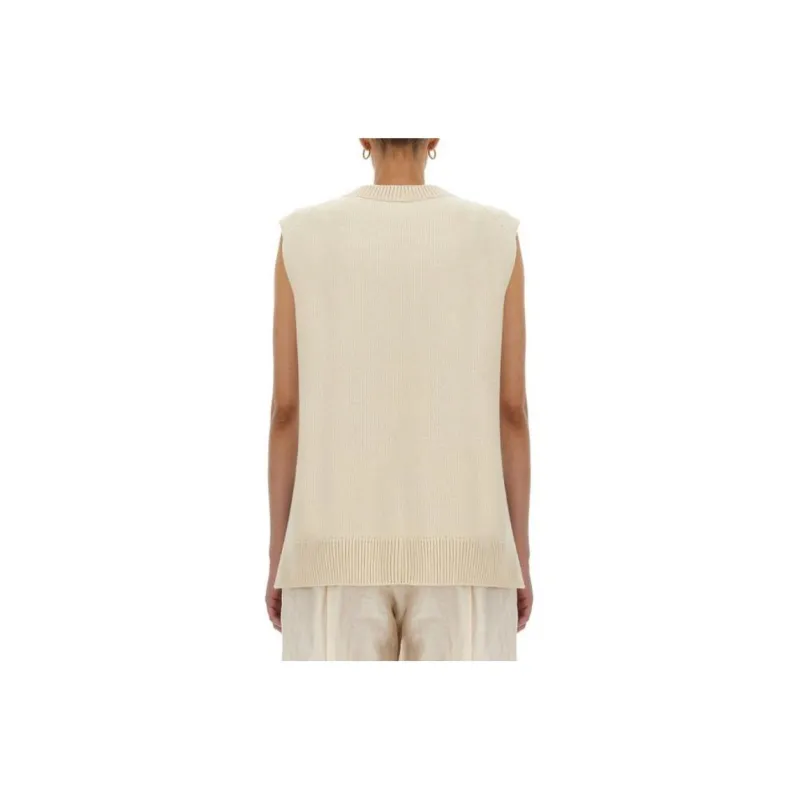JIL SANDER Crewneck Knitted Vest-1