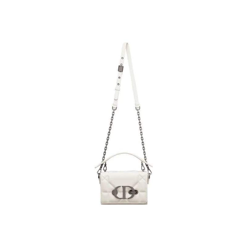 DIOR 30 Montaigne Collection Sheepskin Box Bag Monsoon Bag Shoulder Bag Crossbody Bag Handbag Regular Women's White-3
