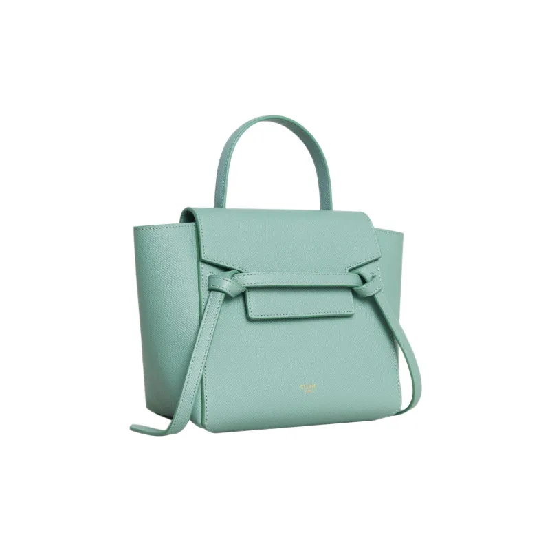CELINE Grained Calfskin Catfish Bag Handbag Shoulder Bag Crossbody Bag Women's Mint Green-1