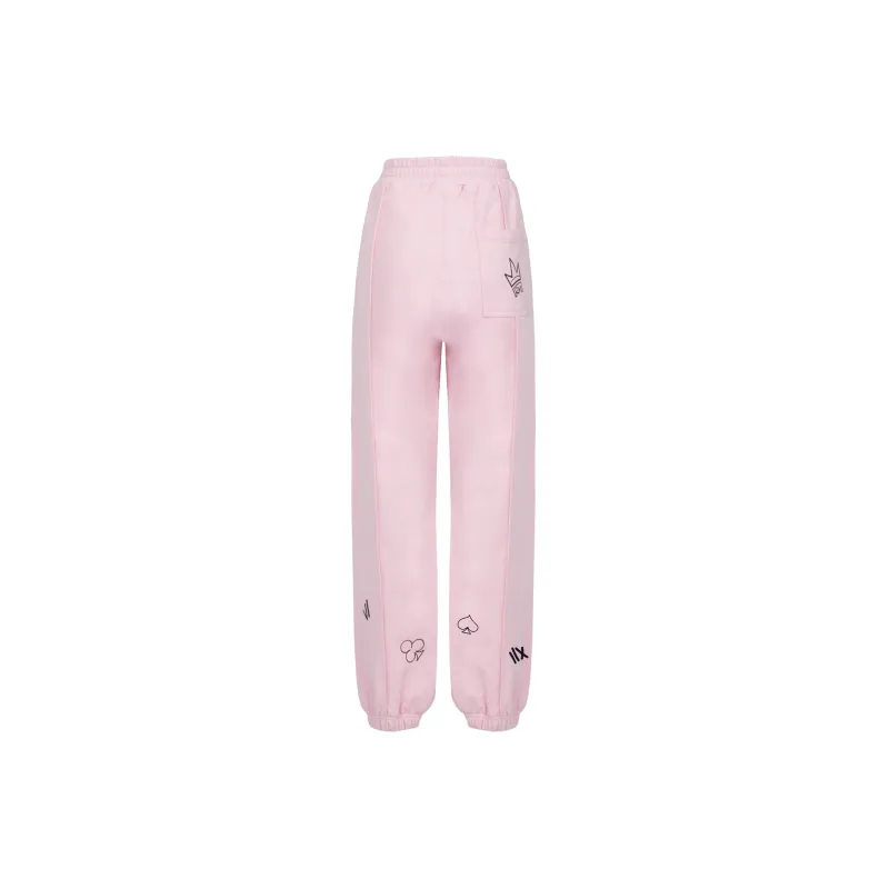 Richie Macie Casual Pants Unisex Pink-1
