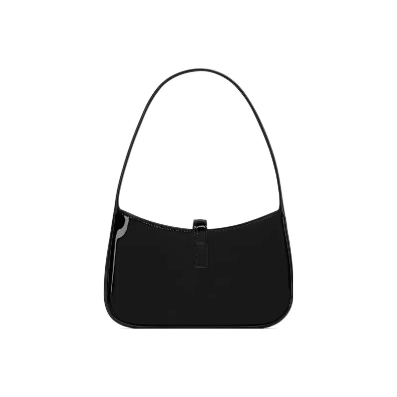 SAINT LAURENT LE5A7 Shiny Cow Leather Shoulder Bag Handbag Shoulder Bag Women's Black-3