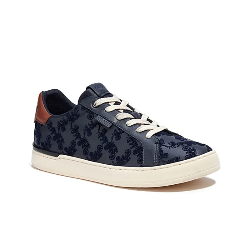 COACH Lowline Low Top Stylish Skateboarding Shoes Men's Blue-1