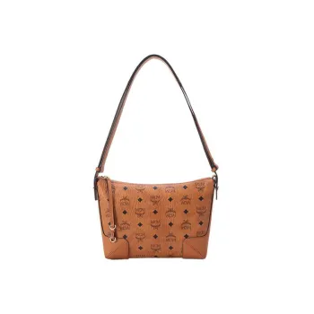 MCM Klara Cow Leather Croissant Bag, Crossbody Bag, Shoulder Bag Medium Size Women's
