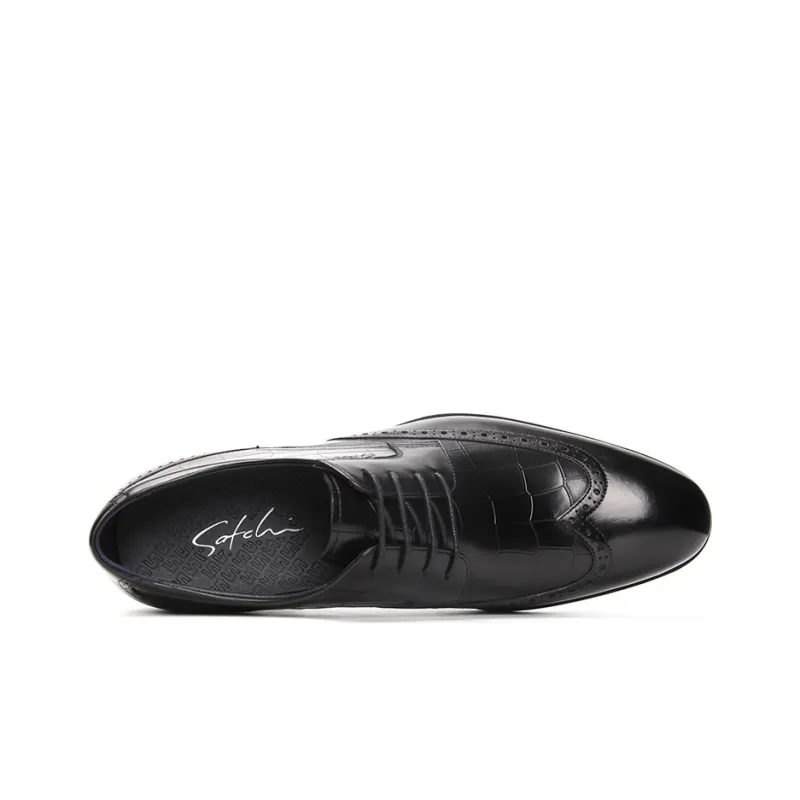 Satchi Dress Shoes Men Low Top Black-3