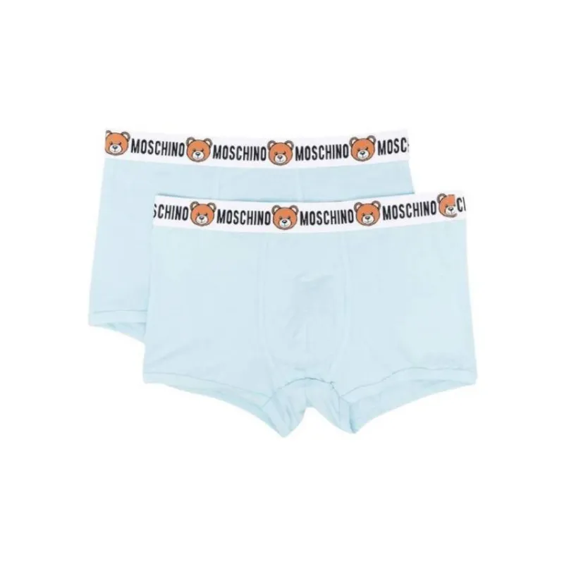 MOSCHINO Teddy Logo Print Boxers Set Pack Of Two-0