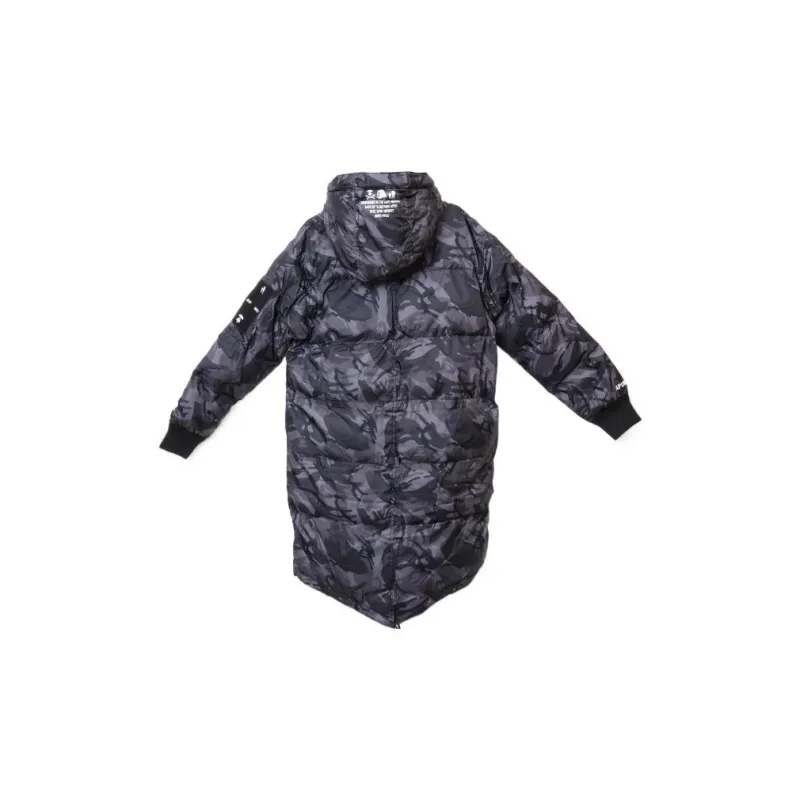 Aape FW22 Puffer Jacket Unisex Camouflage Black Gray-1
