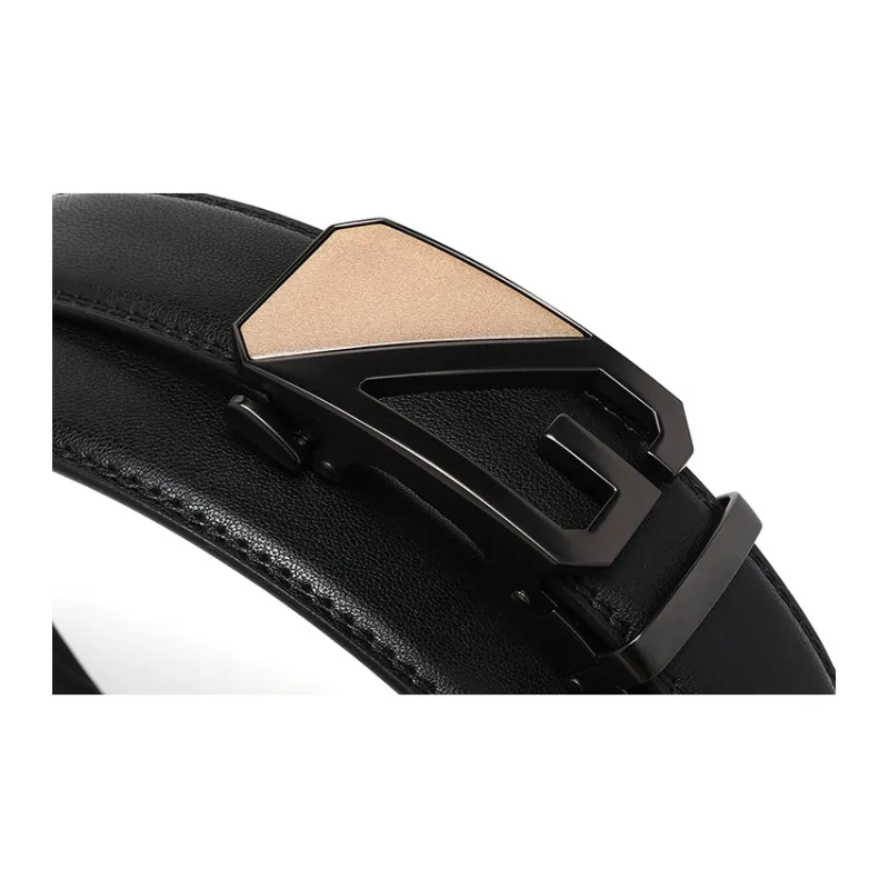 FREE RABBITⅡ Youth Cow Leather Automatic Buckle Leather Belts Men's-10