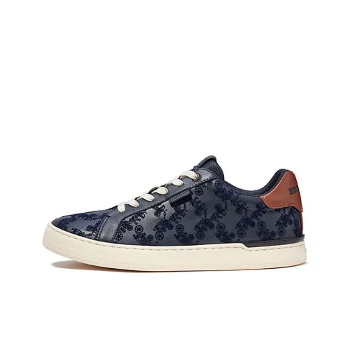 COACH Lowline Skateboard Shoes Men Low-Top Blue