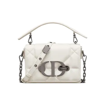 DIOR 30 Montaigne Collection Sheepskin Box Bag Monsoon Bag Shoulder Bag Crossbody Bag Handbag Regular Women's White