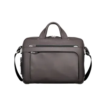 TUMI Arrivé Smooth Leather Briefcase Laptop Bag Shoulder Bag Crossbody Bag Handbag Men's Dark Brown