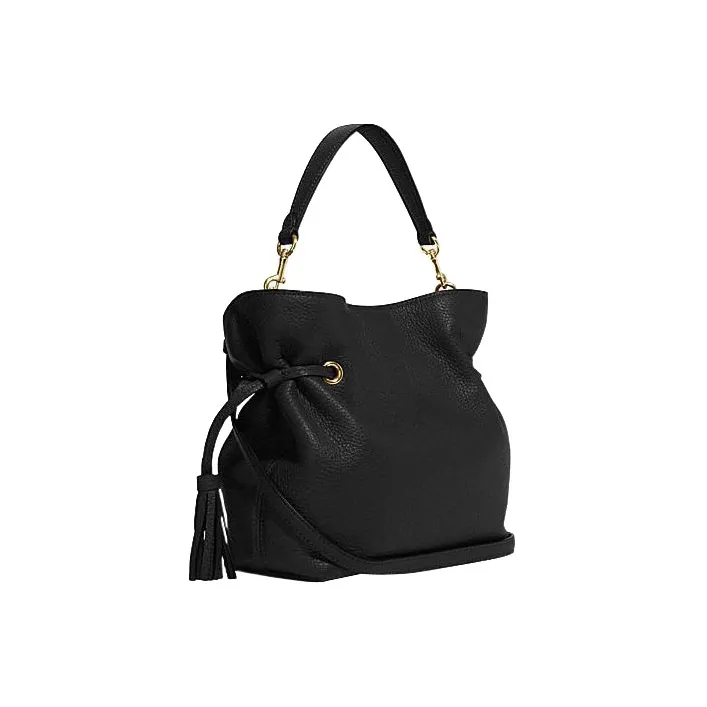 COACH Andy Cow Leather Handbag, Shoulder Bag, Crossbody Bag Medium Size Women's Black-1