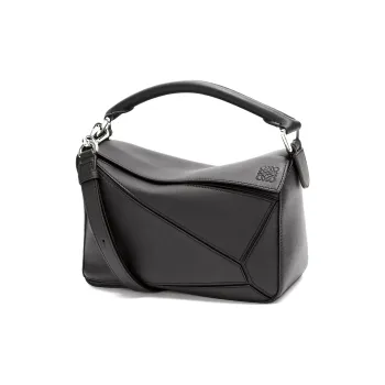 LOEWE Puzzle Bag In Classic Calfskin Small Black