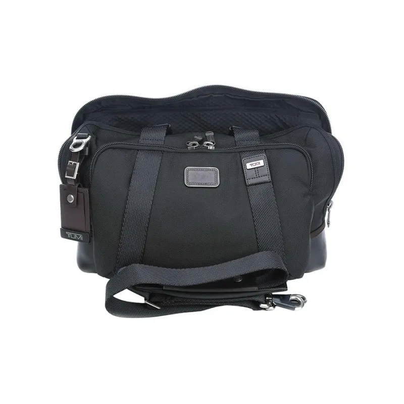 TUMI Alpha Bravo Elastic Nylon Briefcases Handbags Men's Black-3