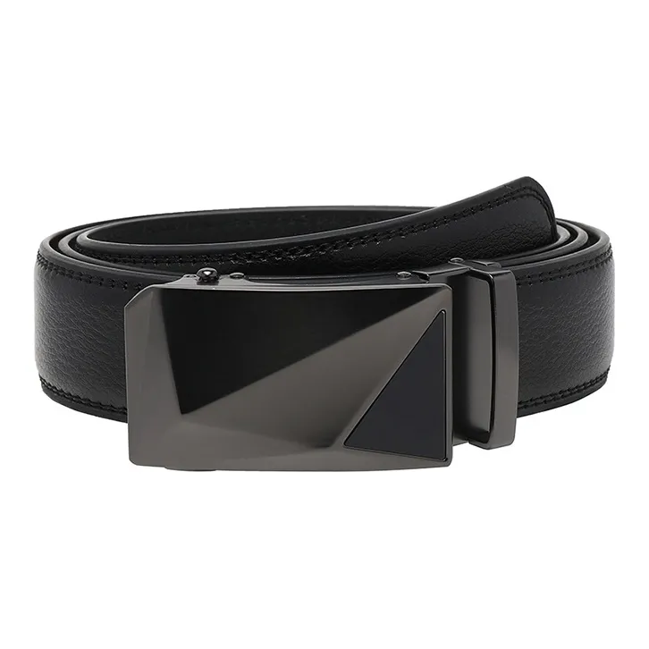 FREE RABBITⅡ 3D Effect Automatic Buckle Belt-Business Trendy Belt Men's Black-11
