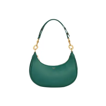 CELINE AVA Calfskin Handbag Shoulder Bag Medium Size Women's Pine Green