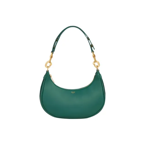 CELINE AVA Calfskin Handbag Shoulder Bag Medium Size Women's Pine Green