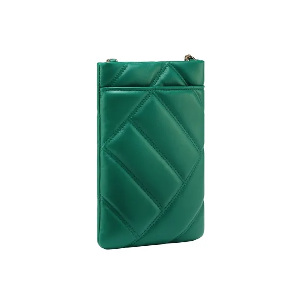 BVLGARI Serpenti Cabochon Calfskin Shoulder Bag Crossbody Bag Cell Phone Pouch Women's Green-1