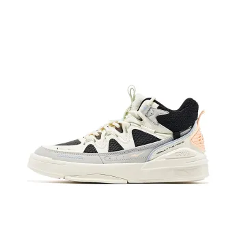 Erke Rivers Warm Anti Slip And Wear Resistant Mid Top Skateboard Shoes Women's Black White