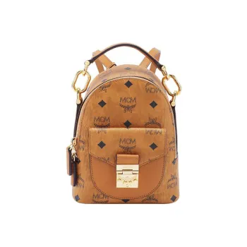 MCM Patricia Backpack Visetos Cognac