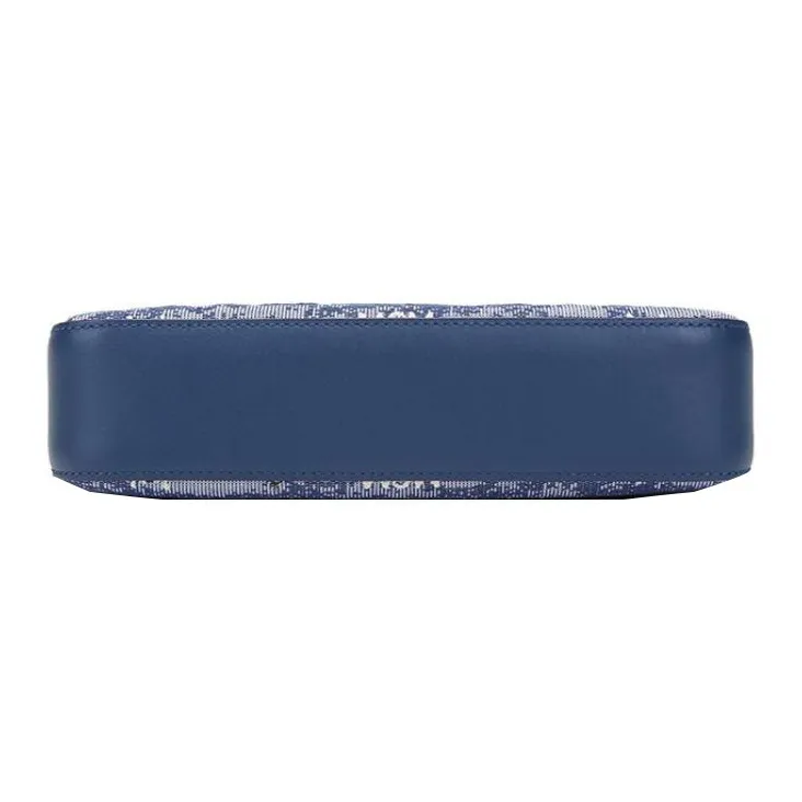 MCM Coated Canvas Shoulder Bag, Crossbody Bag Mini Women's Blue-4
