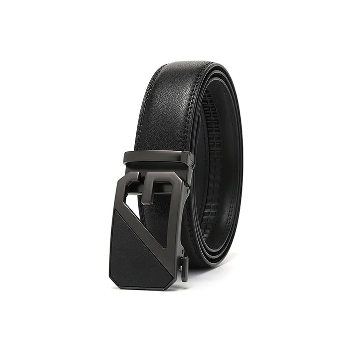 FREE RABBITⅡ Youth Cow Leather Automatic Buckle Leather Belts Men's-7