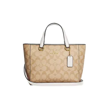 COACH Alice Leather Shoulder Bag Crossbody Bag Handbag Small Size Women's Light Brown
