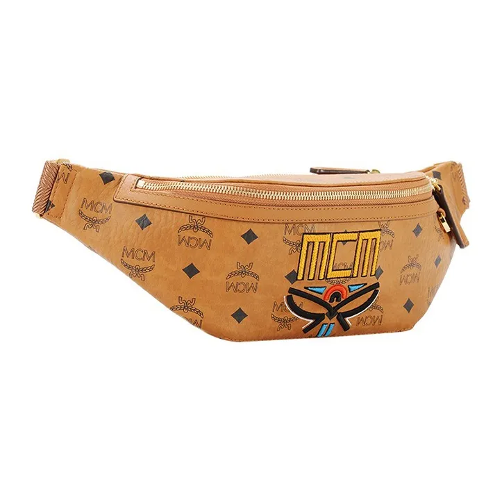 MCM Fursten Belt Bag Medium Visetos Cognac-1
