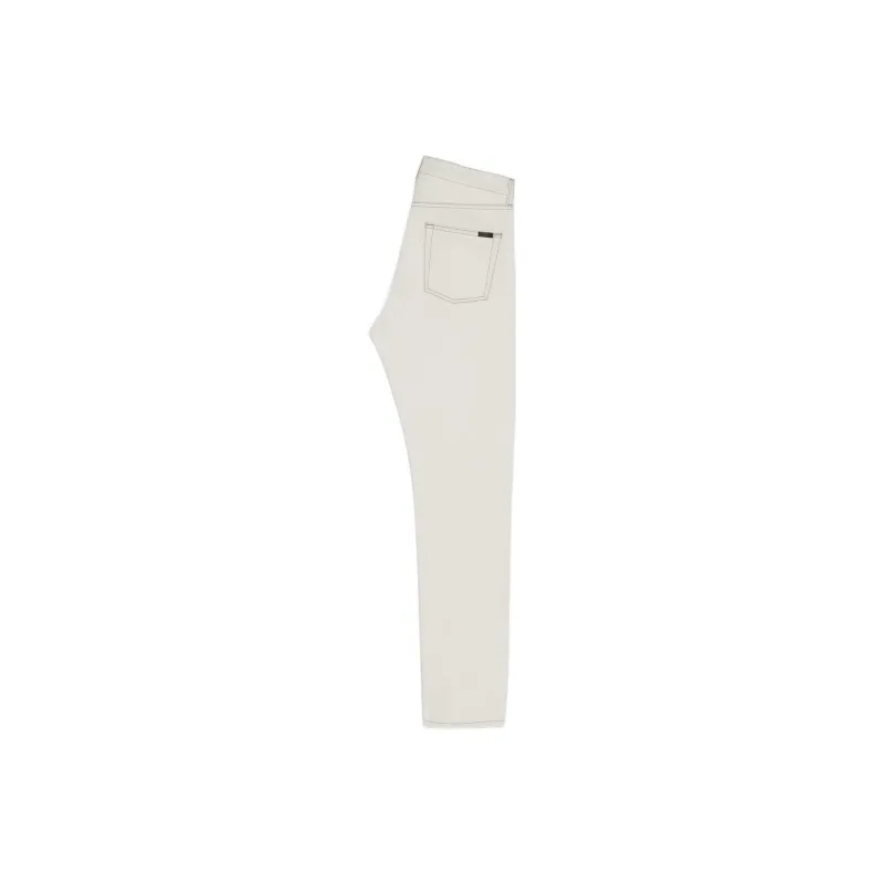 SAINT LAURENT FW22 Jeans Men's Ivory-1