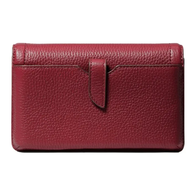 MICHAEL KORS Jet Set Charm Leather Crossbody Bag, Shoulder Bag Small Size Women's Burgundy-1