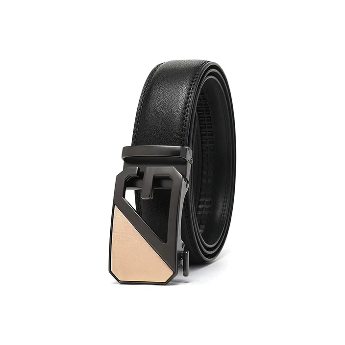 FREE RABBITⅡ Youth Cow Leather Automatic Buckle Leather Belts Men's-11