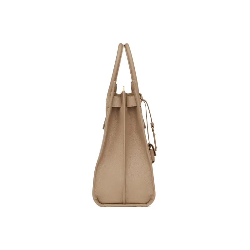 SAINT LAURENT SAC DE JOUR Cow Leather Tote Bag, Shopping Bag, Handbag Large Size Men's Dusty Gray-2
