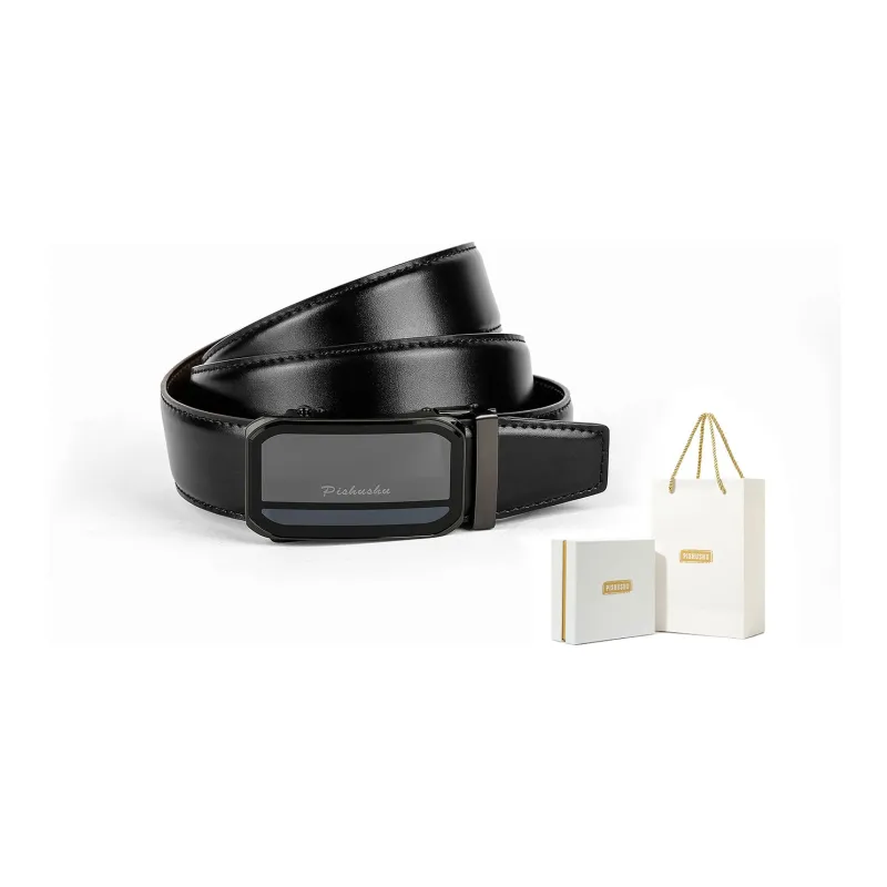 PISHUSHU Leather Belts Men-0