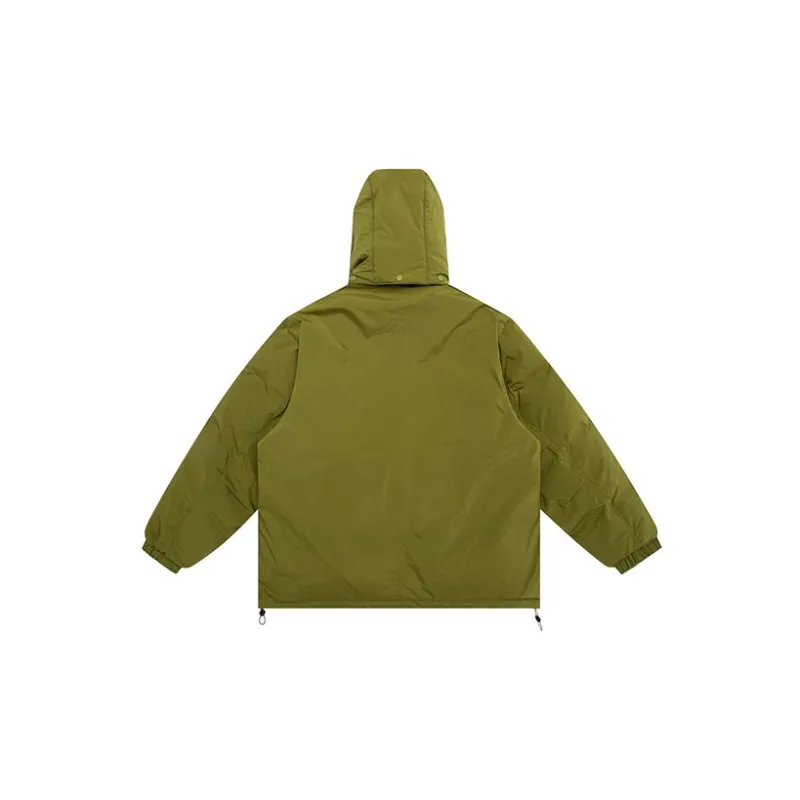 URBAN STANDARD Solid Color Hooded Loose Fit Thickened Down Jacket Unisex-1