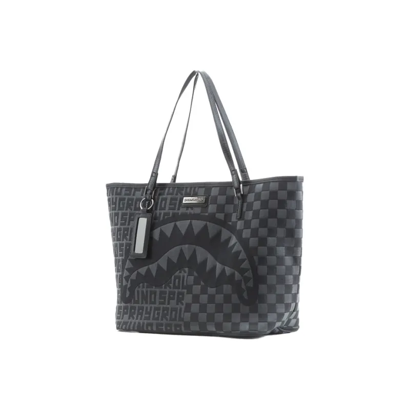 SPRAYGROUND Polyester Shoulder Bag, Crossbody Bag, Handbag Medium Size Unisex Black-1