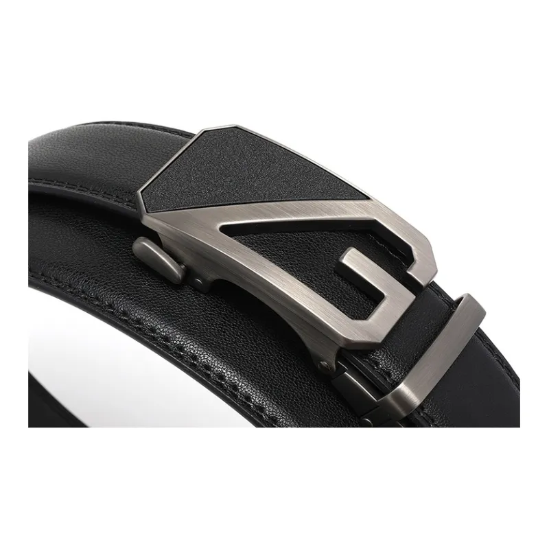 FREE RABBITⅡ Youth Cow Leather Automatic Buckle Leather Belts Men's-1