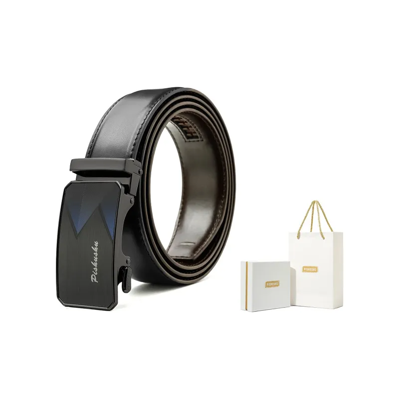 PISHUSHU Leather Belts Men-5
