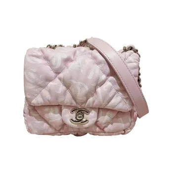 CHANEL Fabric Surface Crossbody Bag, Shoulder Bag Women's Pink