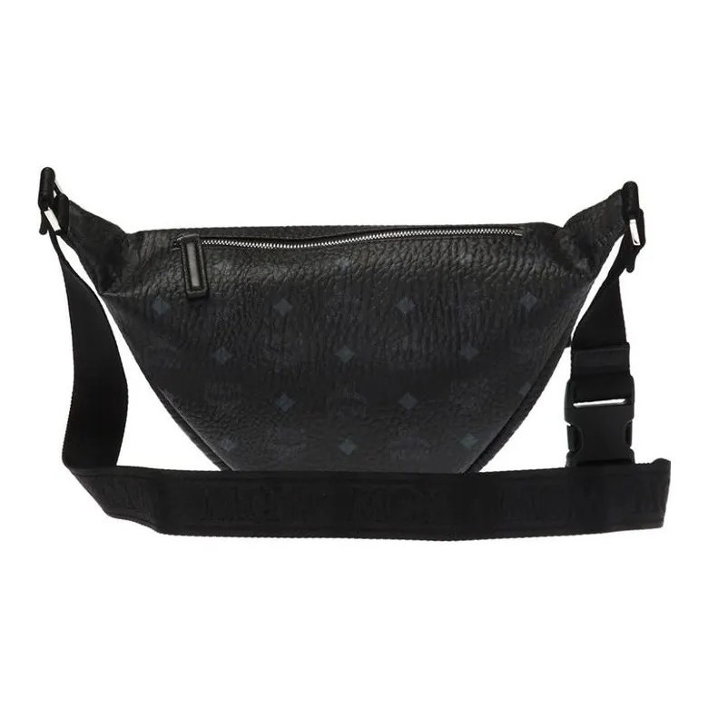 MCM Fursten Belt Bag Visetos Med Black-1