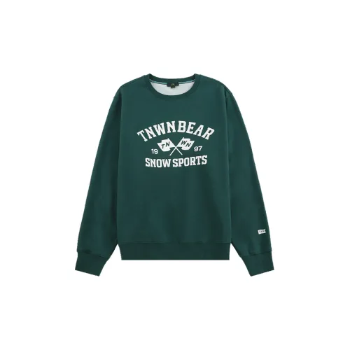 Teenie Weenie Men Skiing Series Sweatshirts Unisex Dark Green